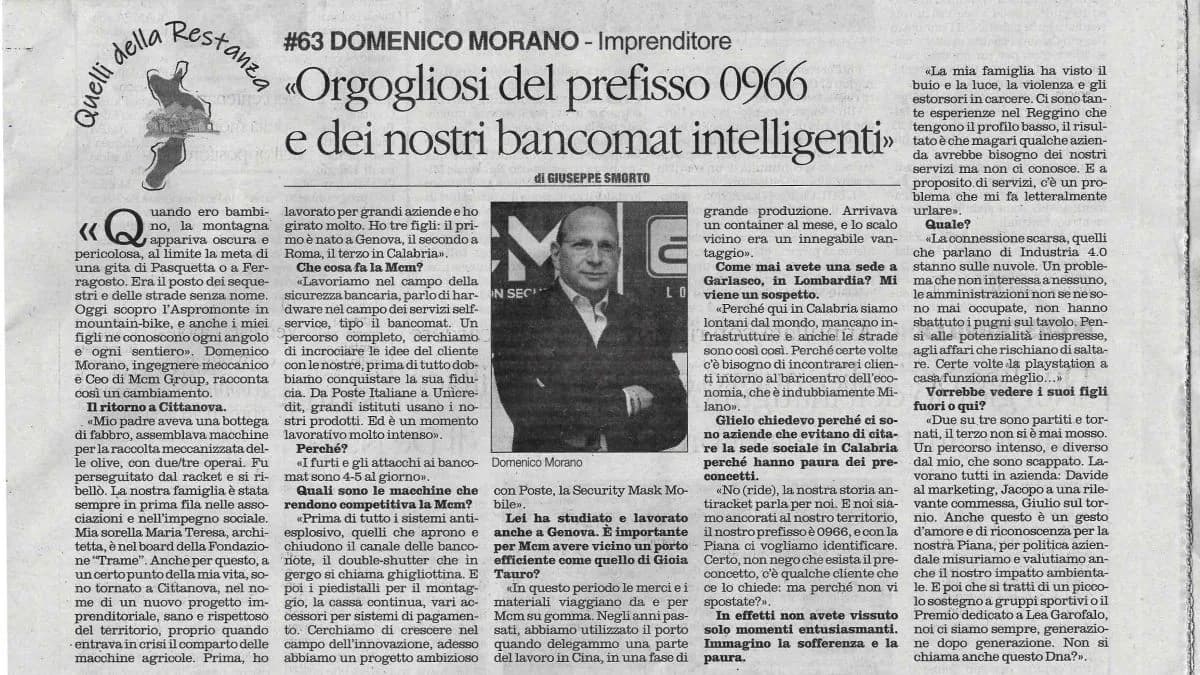 Quelli della Restanza - Domenico Morano